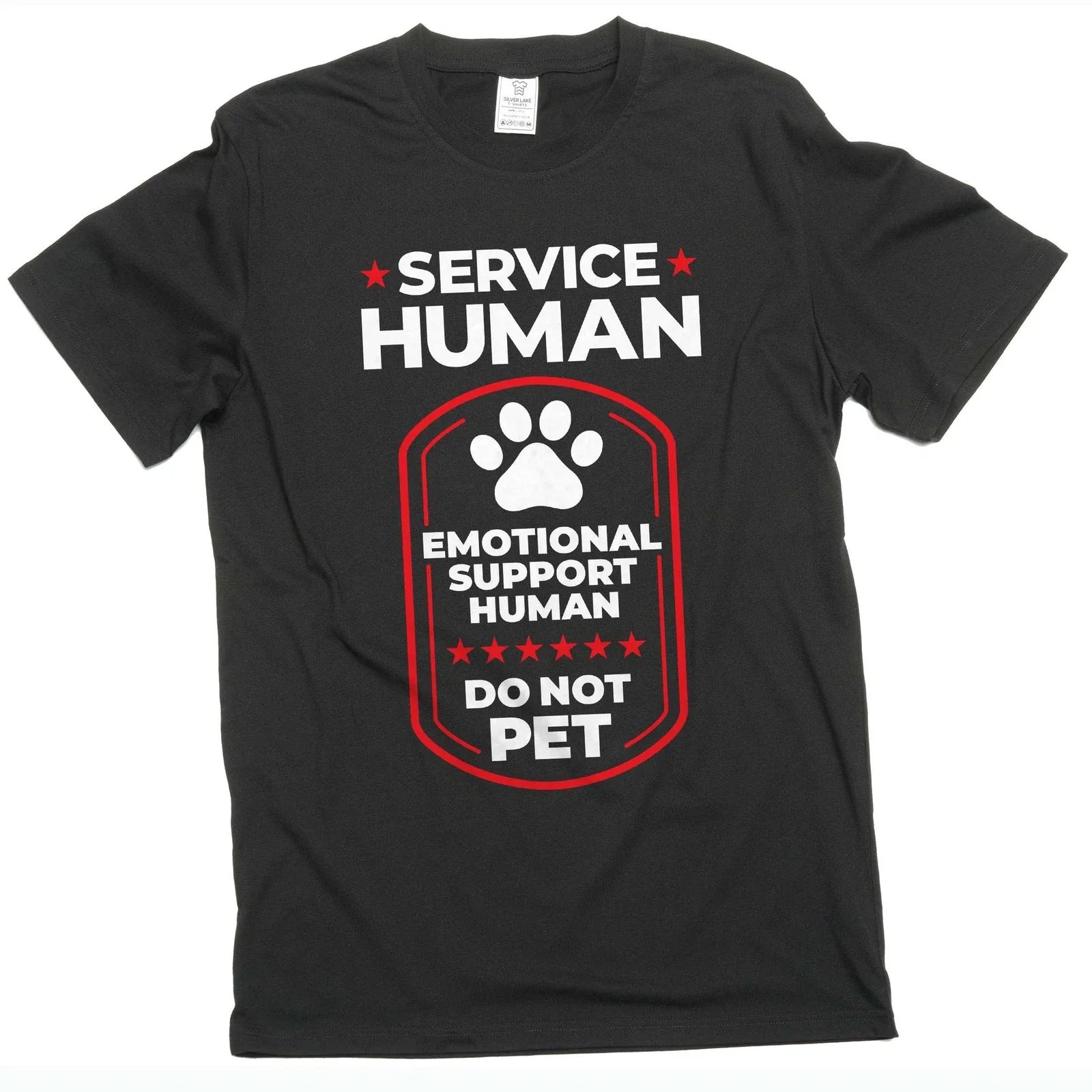 Men's Service Human Emotional Support Funny Saying - Adult & Kids T-Shirts, Sweatshirts & Hoodies apparel design preview 1