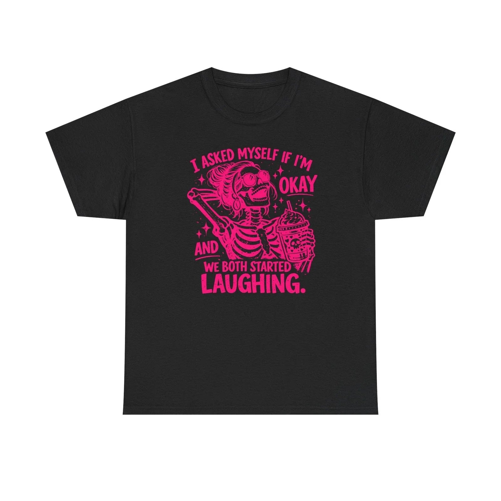 I Asked Myself If I'm Okay We Both Started Laughing - Adult & Kids T-Shirts, Sweatshirts & Hoodies apparel design preview 1