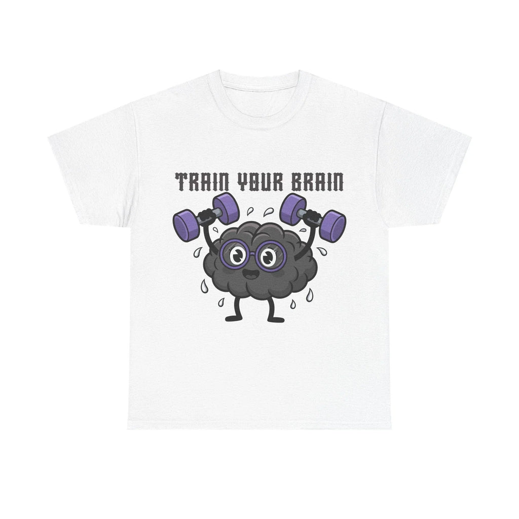 Train Your Brain Funny Gym Nerd Graphic Unisex - Adult & Kids T-Shirts, Sweatshirts & Hoodies apparel design preview 1