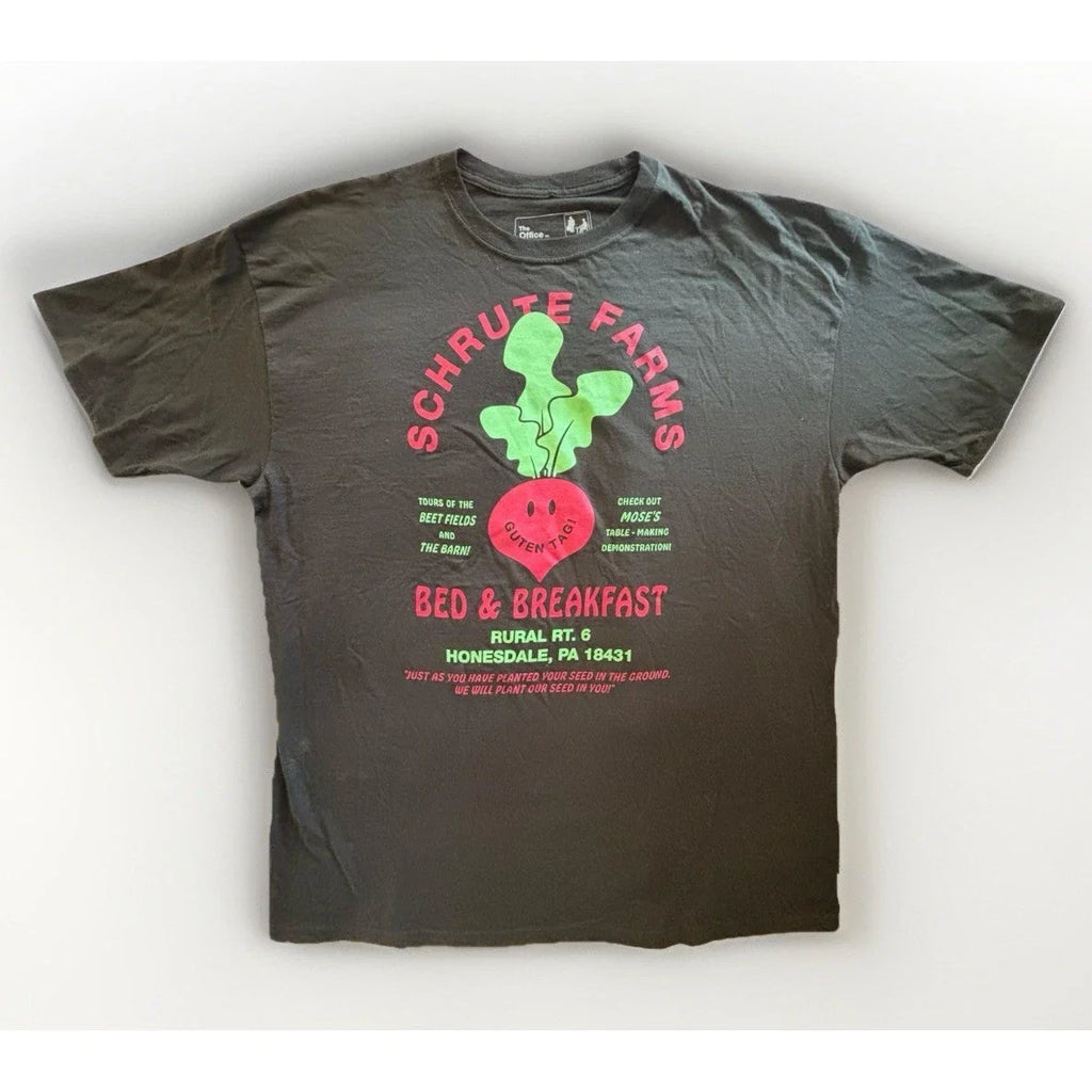 The Office Schrute Farms Mens 2X Black Graphic Beet - Adult & Kids T-Shirts, Sweatshirts & Hoodies apparel design preview 1