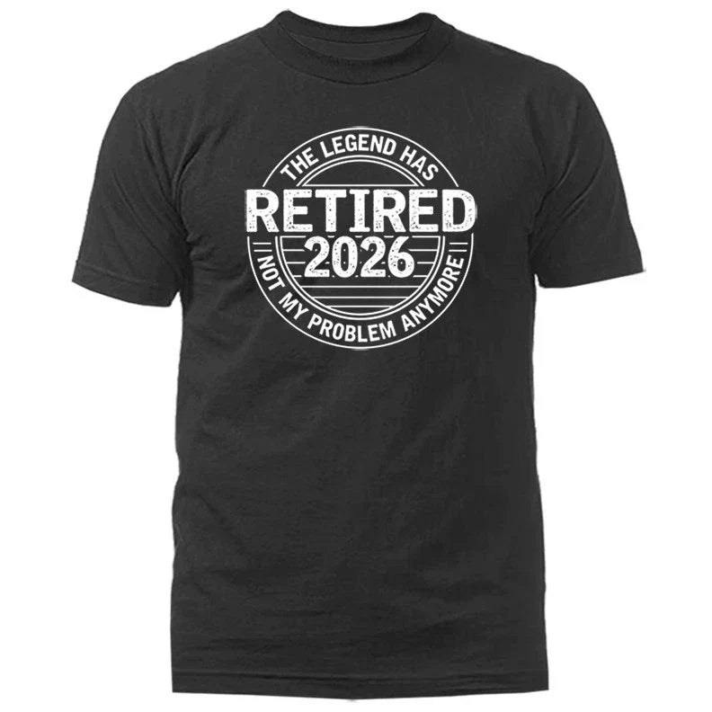 The Legend Has Retired 2026 Not My Problem Anymore - Adult & Kids T-Shirts, Sweatshirts & Hoodies apparel design preview 1