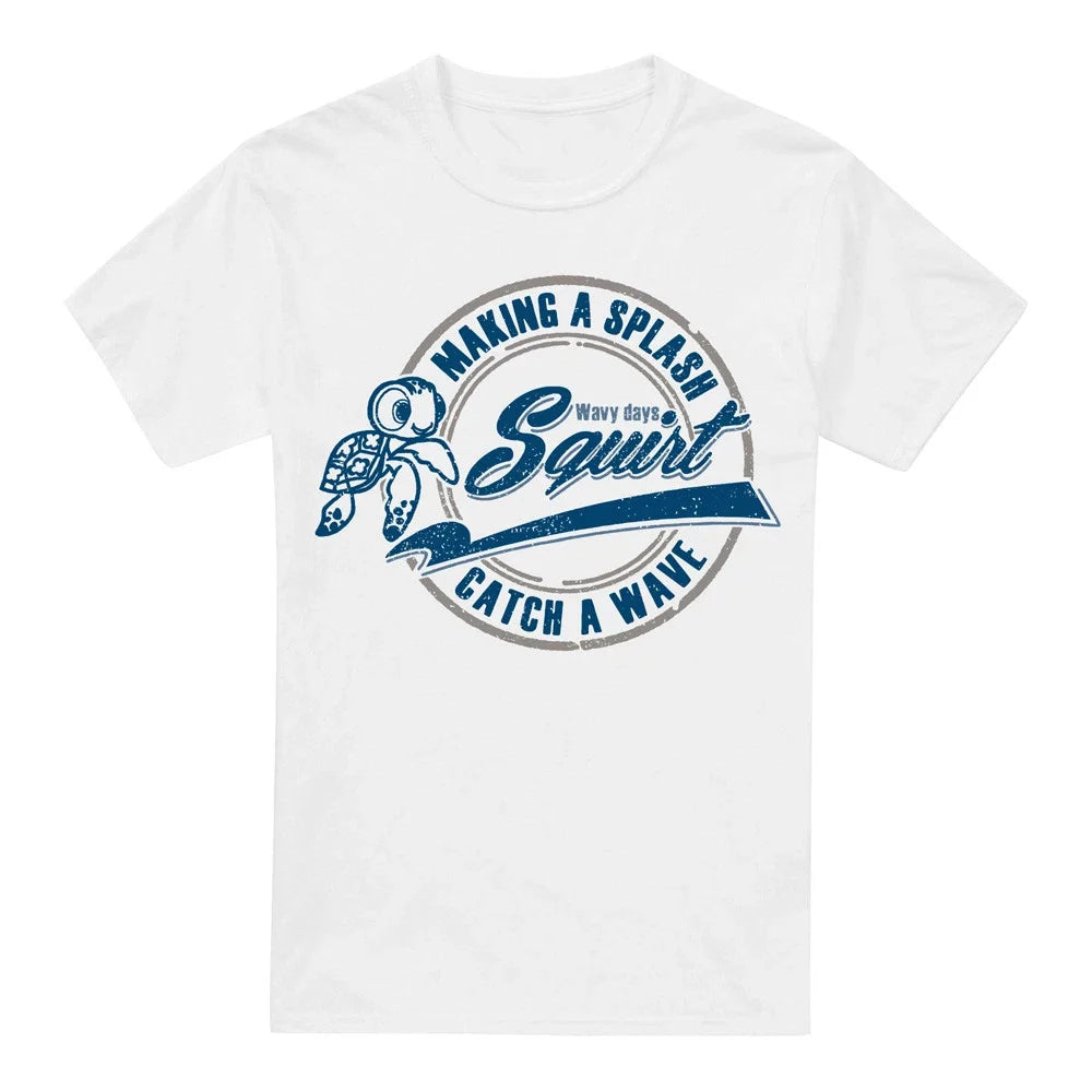 Finding Nemo Squirt Catch a Wave White - Adult & Kids T-Shirts, Sweatshirts & Hoodies apparel design preview 1