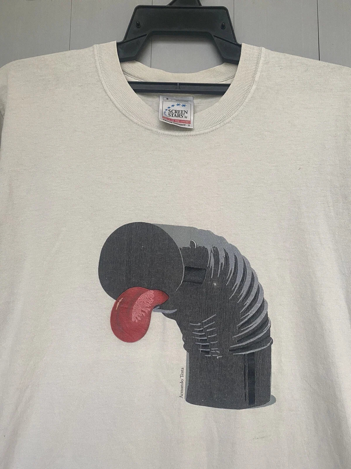 Rare 90s Armando Testa Artwork Stray Dog Cane Randgio - Adult & Kids T-Shirts, Sweatshirts & Hoodies apparel design preview 1