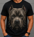 Pitbull Dog Lover Gift Bully Breed Graphic Spiked - Adult & Kids T-Shirts, Sweatshirts & Hoodies apparel design preview 1
