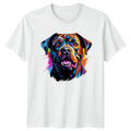 Colorful Rottweiler Face Dogs Gift For Him And Her - Adult & Kids T-Shirts, Sweatshirts & Hoodies apparel design preview 1