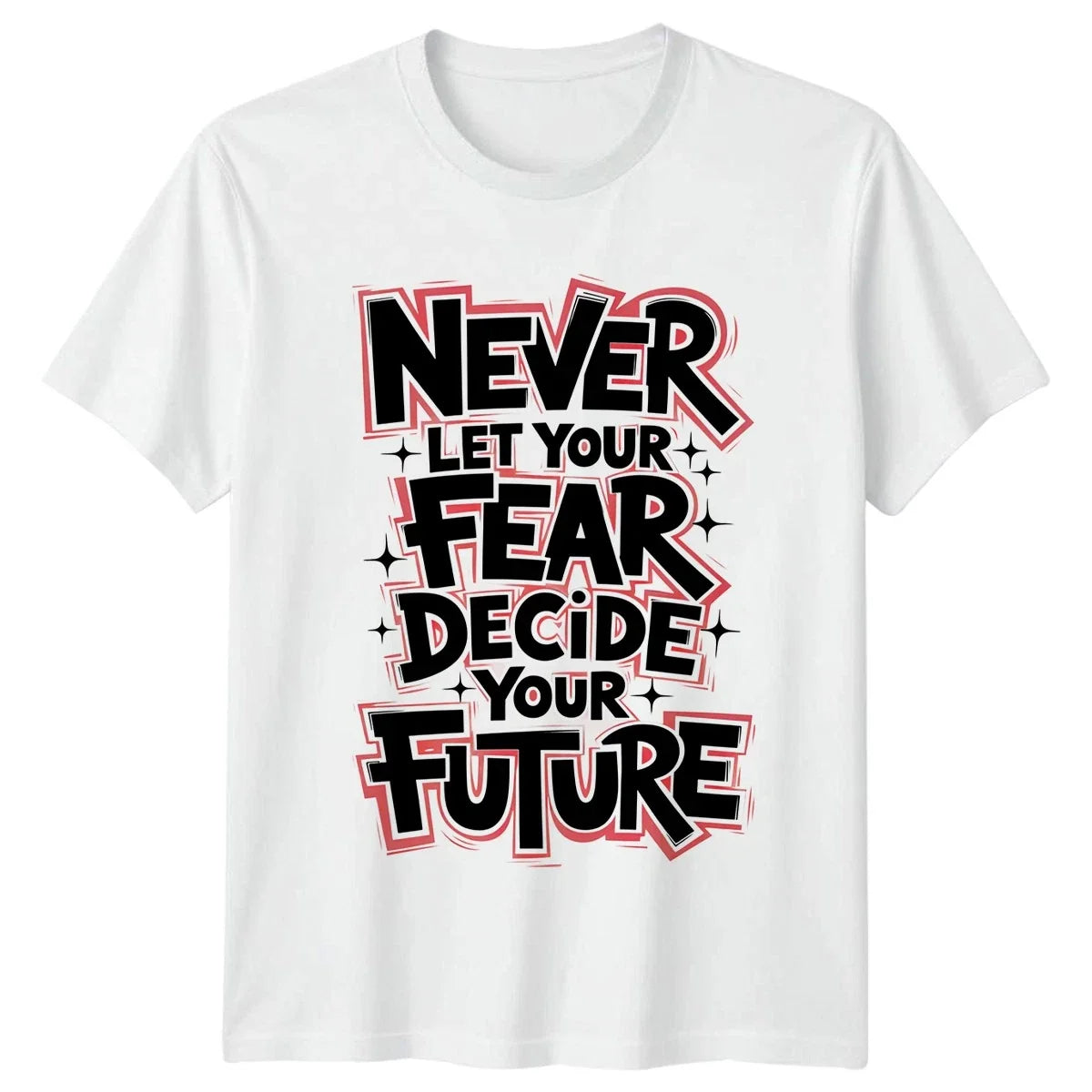 Never Let Your Fear Decide Motivational Gift For Him - Adult & Kids T-Shirts, Sweatshirts & Hoodies apparel design preview 1