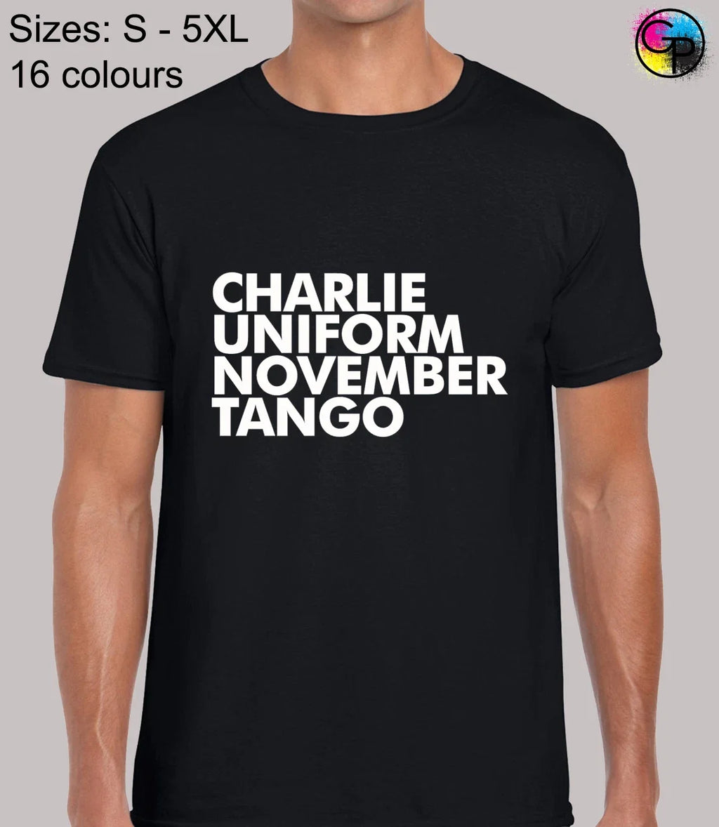 Charlie Uniform Cool Novelty Funny Rude Fit Top for - Adult & Kids T-Shirts, Sweatshirts & Hoodies apparel design preview 1