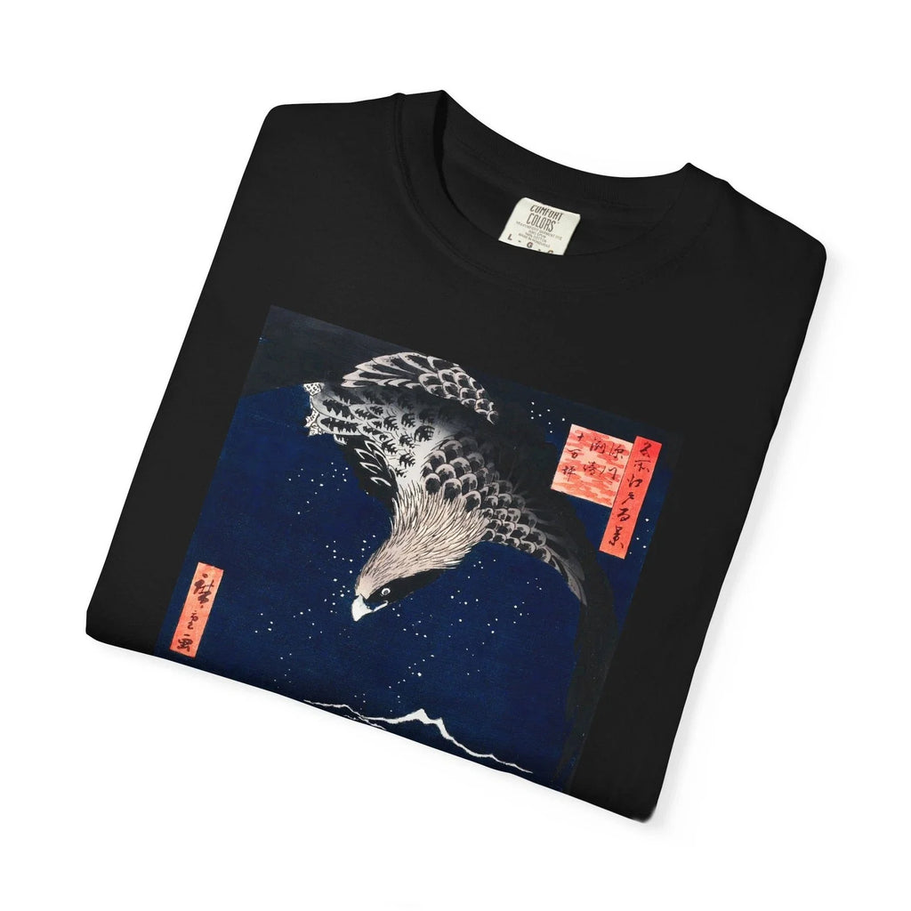 Japanese Hawk Comfort Colors Hiroshige Art Woodblock - Adult & Kids T-Shirts, Sweatshirts & Hoodies apparel design preview 1
