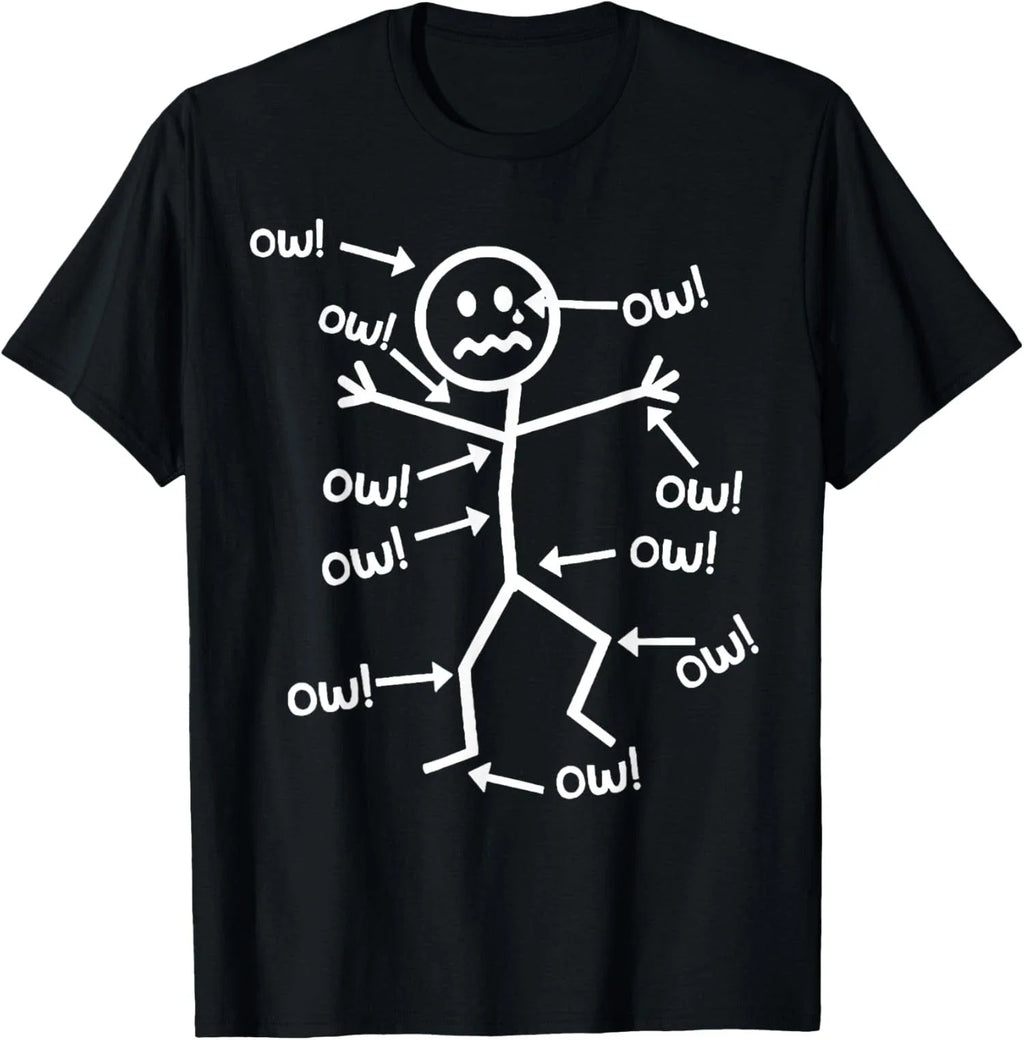 Ow Funny Scream Character Graphic - Adult & Kids T-Shirts, Sweatshirts & Hoodies apparel design preview 1