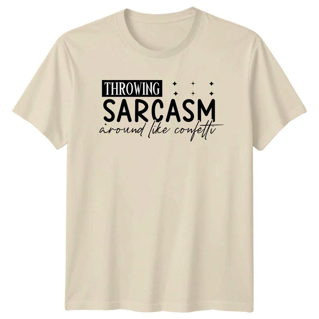 Throwing Sarcasm Around Like Confetti Funny Birthday - Adult & Kids T-Shirts, Sweatshirts & Hoodies apparel design preview 1