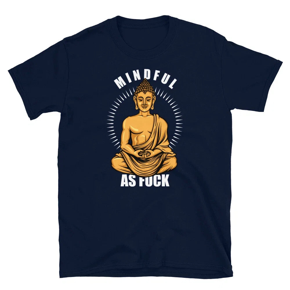 Funny Hindu Buddhist Yoga Meditation Mindful As F**k - Adult & Kids T-Shirts, Sweatshirts & Hoodies apparel design preview 1