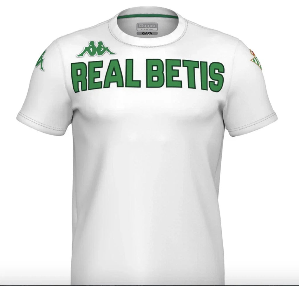 Kappa Real Betis Mens Chest Logo Fan White Green RRP - Adult & Kids T-Shirts, Sweatshirts & Hoodies apparel design preview 1