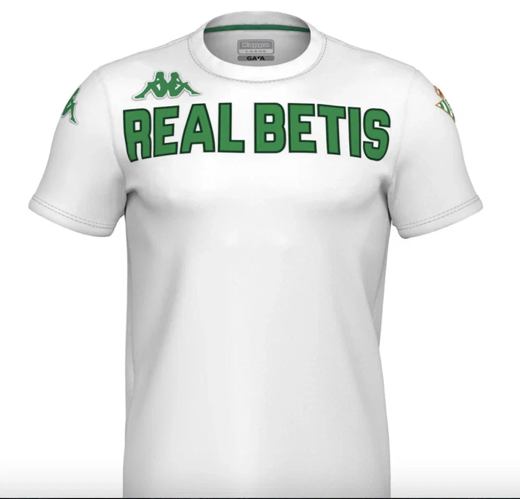 Kappa Real Betis Mens Chest Logo Fan White Green RRP - Adult & Kids T-Shirts, Sweatshirts & Hoodies apparel design preview 1
