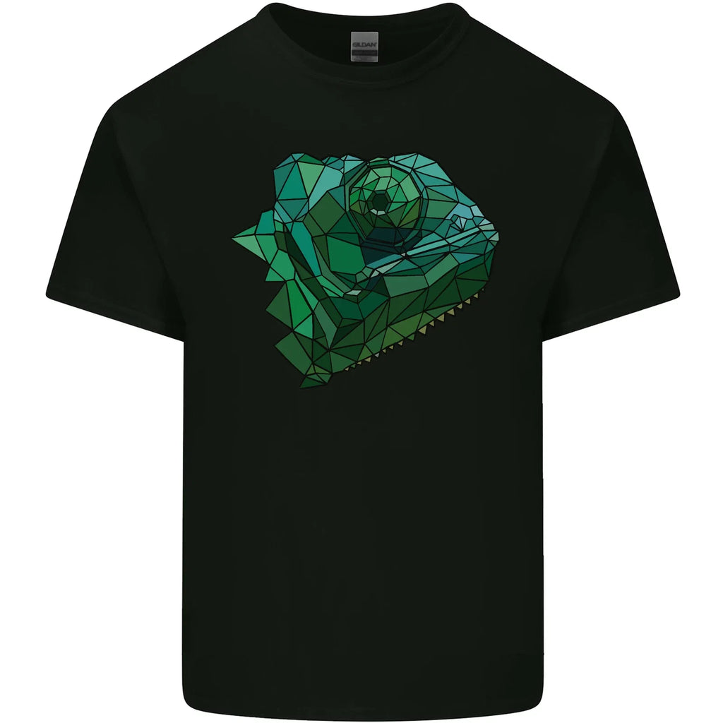 A Polygonal Chameleon Mens Cotton Top - Adult & Kids T-Shirts, Sweatshirts & Hoodies apparel design preview 1