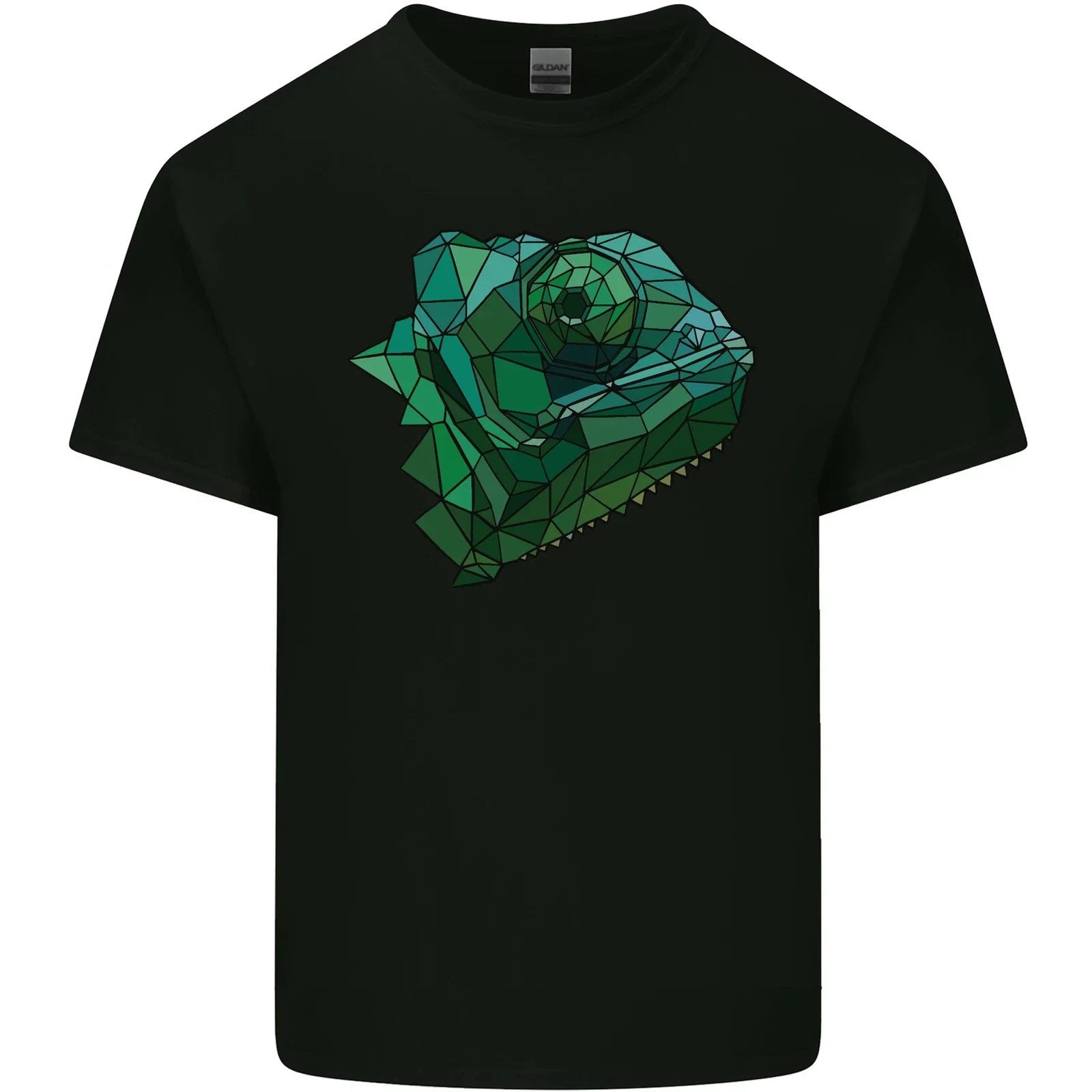 A Polygonal Chameleon Mens Cotton Top - Adult & Kids T-Shirts, Sweatshirts & Hoodies apparel design preview 1
