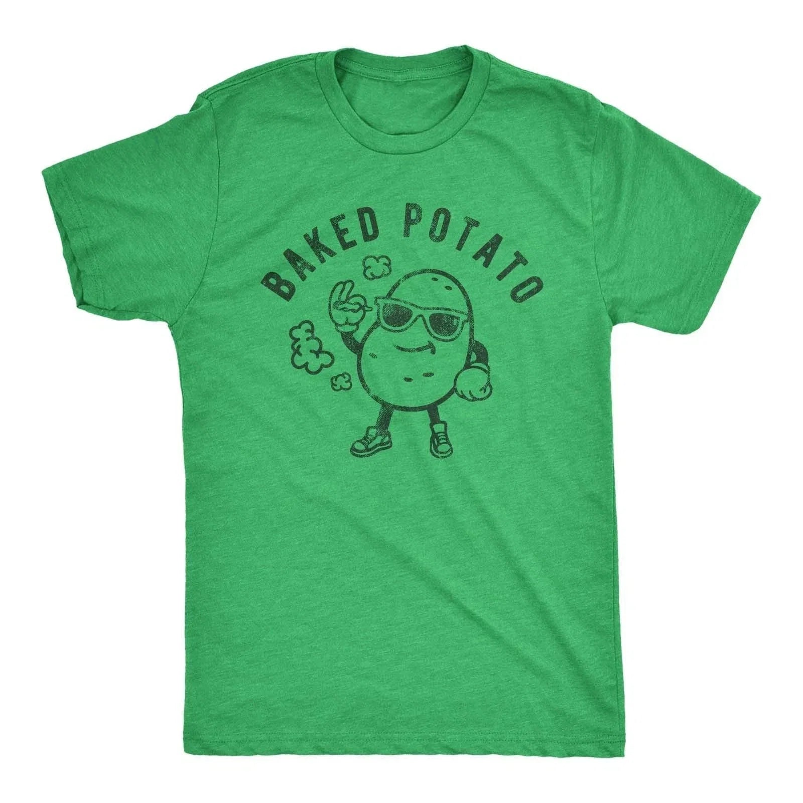 Mens Baked Potato Funny 420 Marijuana Weed Graphic - Adult & Kids T-Shirts, Sweatshirts & Hoodies apparel design preview 1