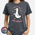 Dilly Dally Duck Graphic Funny Sorry I'm Late - Adult & Kids T-Shirts, Sweatshirts & Hoodies apparel design preview 1