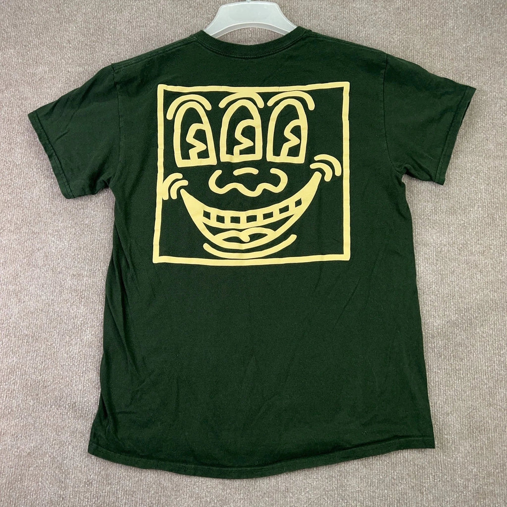 Keith Haring Men's Graphic Art Size M Green Cotton - Adult & Kids T-Shirts, Sweatshirts & Hoodies apparel design preview 1