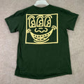 Keith Haring Men's Graphic Art Size M Green Cotton - Adult & Kids T-Shirts, Sweatshirts & Hoodies apparel design preview 1