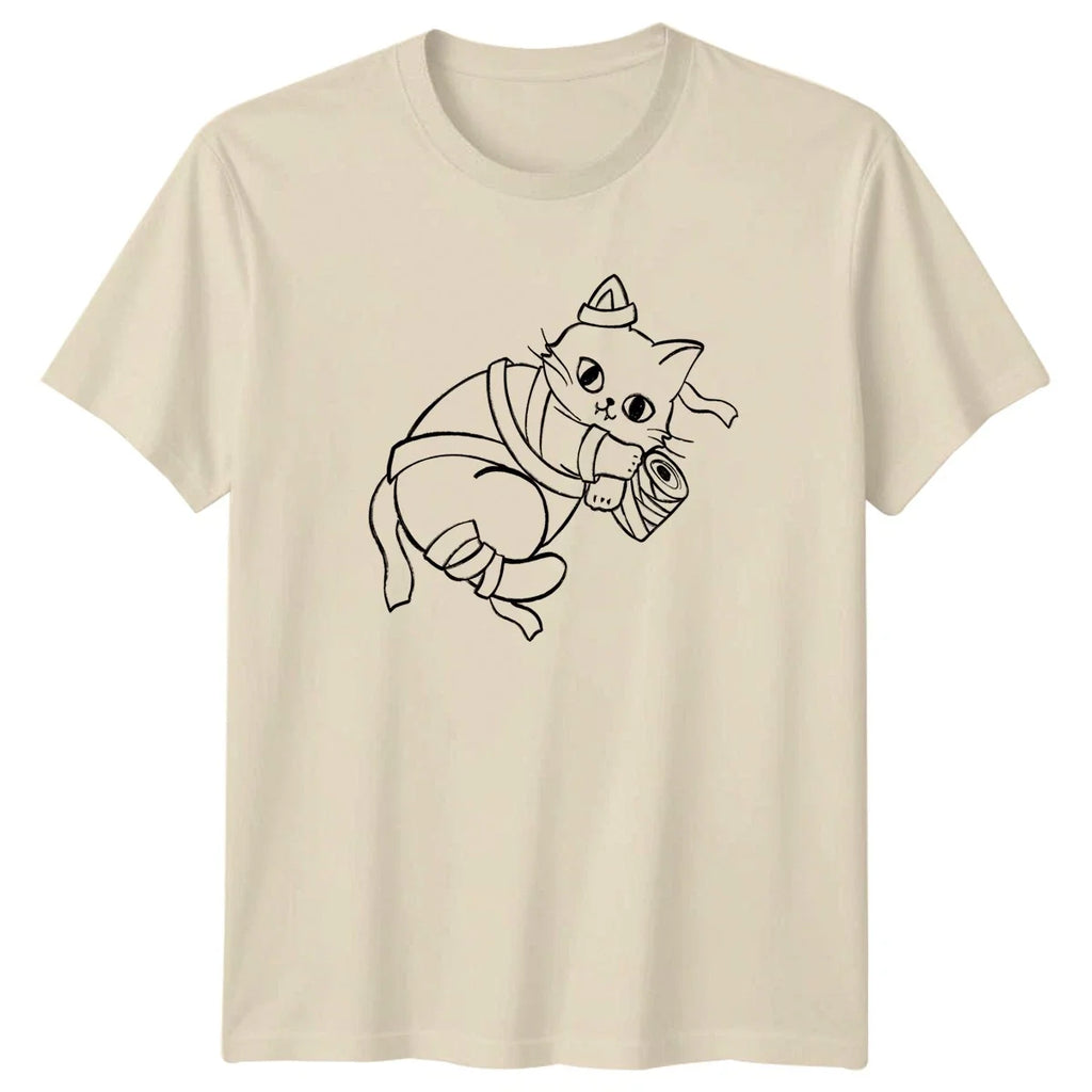 Cute Japanese Style Warrior Cat Culture Cats Birthday - Adult & Kids T-Shirts, Sweatshirts & Hoodies apparel design preview 1