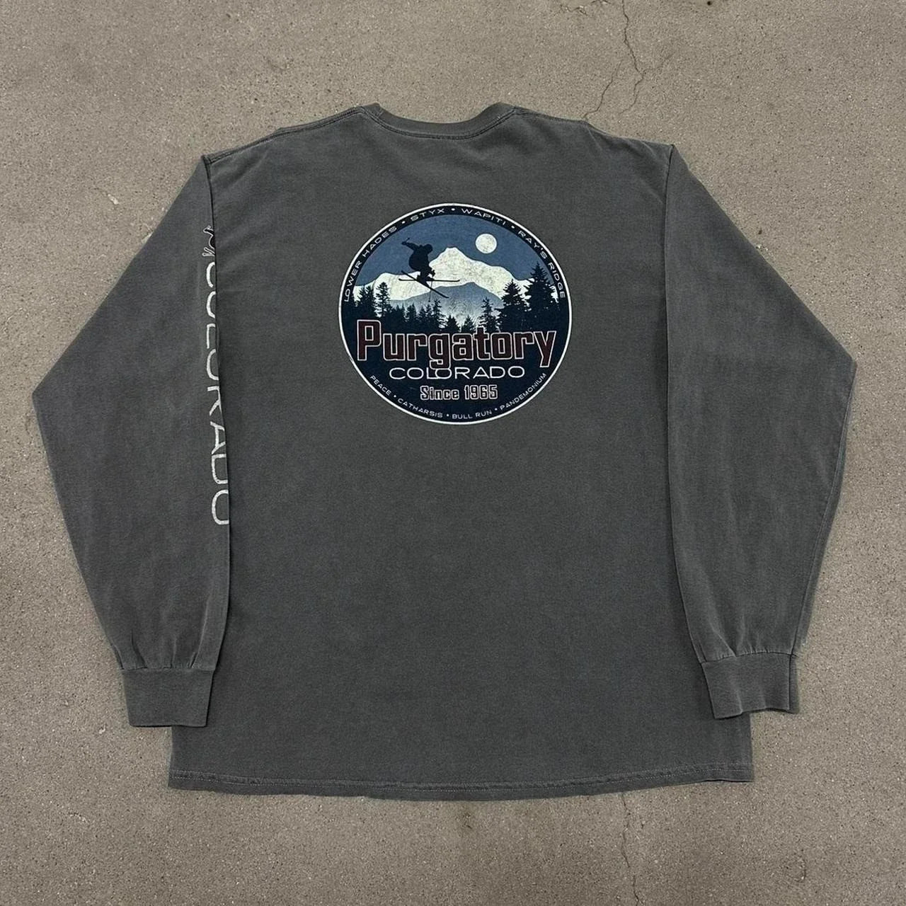 Y2K Purgatory Skiing - Adult & Kids T-Shirts, Sweatshirts & Hoodies apparel design preview 1