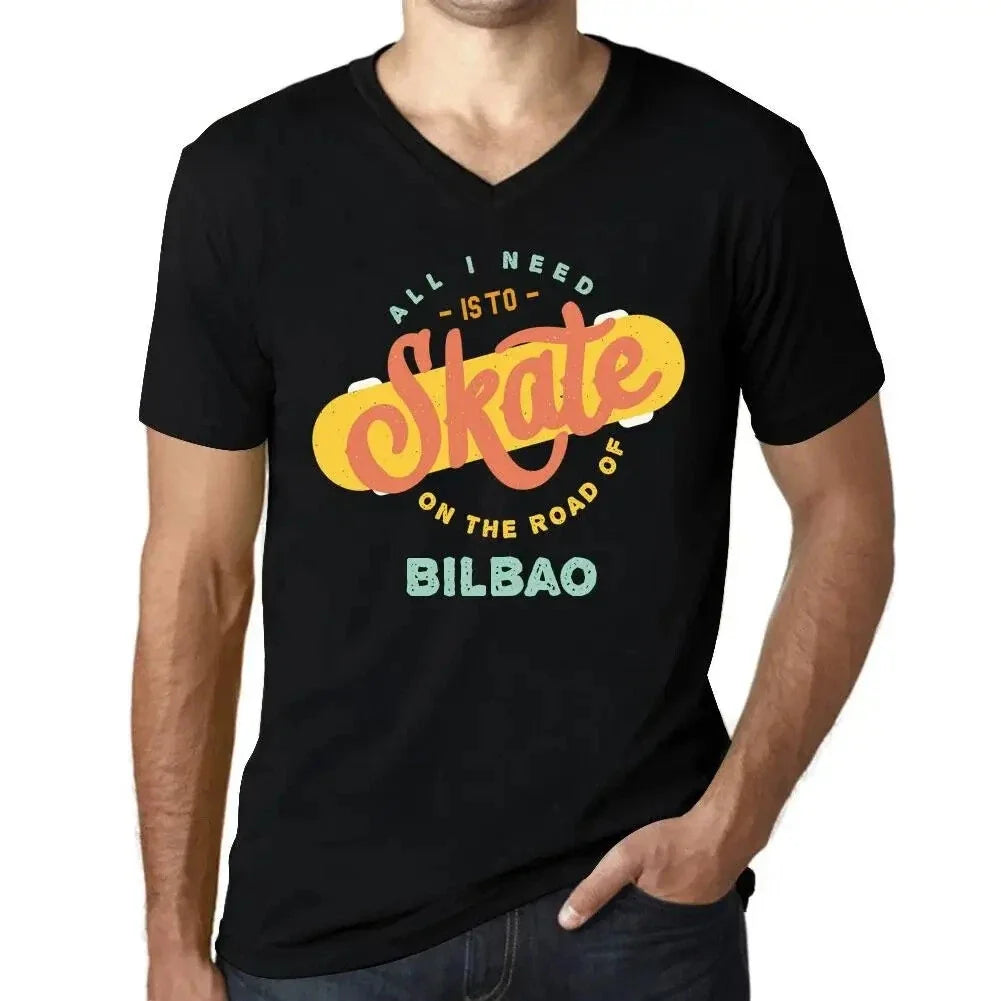 Men's Graphic V Neck All I Need Is To Skate On The - Adult & Kids T-Shirts, Sweatshirts & Hoodies apparel design preview 1