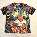 Pop Art All Over Print Cat XL - Adult & Kids T-Shirts, Sweatshirts & Hoodies apparel design preview 1