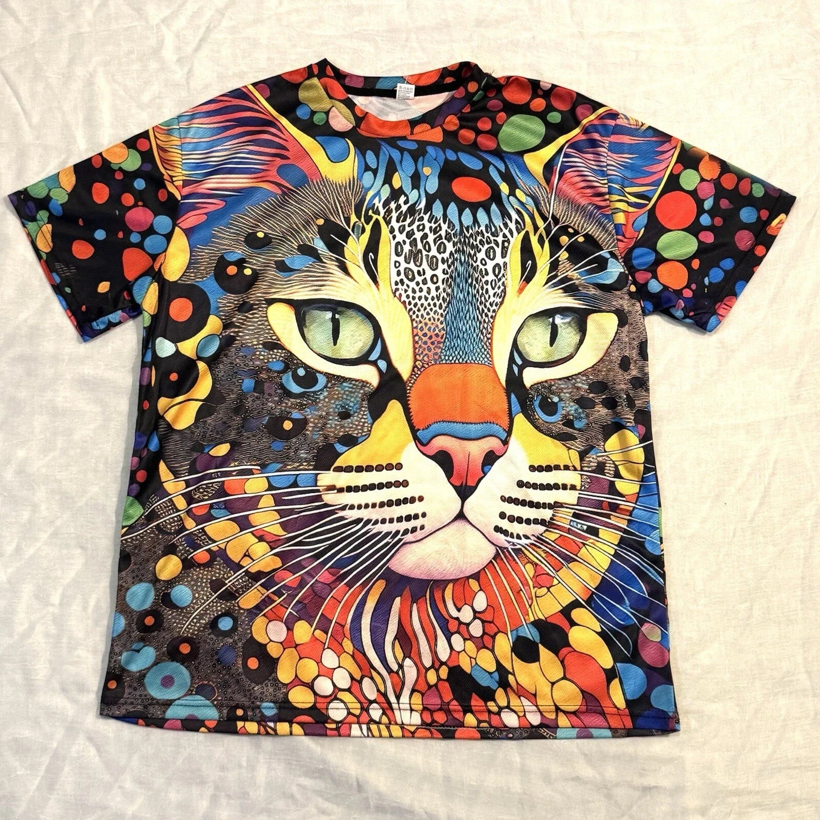 Pop Art All Over Print Cat XL - Adult & Kids T-Shirts, Sweatshirts & Hoodies apparel design preview 1