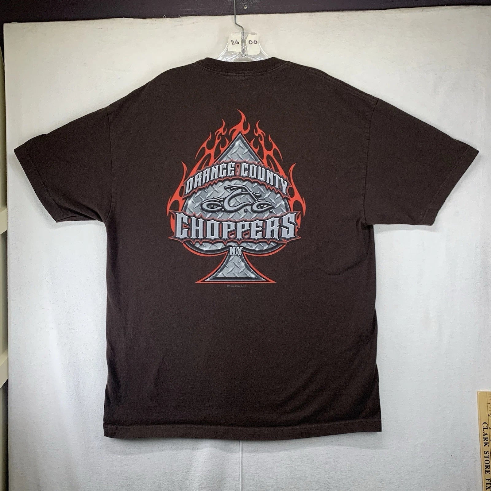 Vintage Orange County Choppers Mens XL Brown Biker - Adult & Kids T-Shirts, Sweatshirts & Hoodies apparel design preview 1