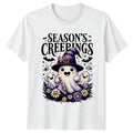 Seasons Creepings Cute Halloween Ghost Christmas Gift - Adult & Kids T-Shirts, Sweatshirts & Hoodies apparel design preview 1