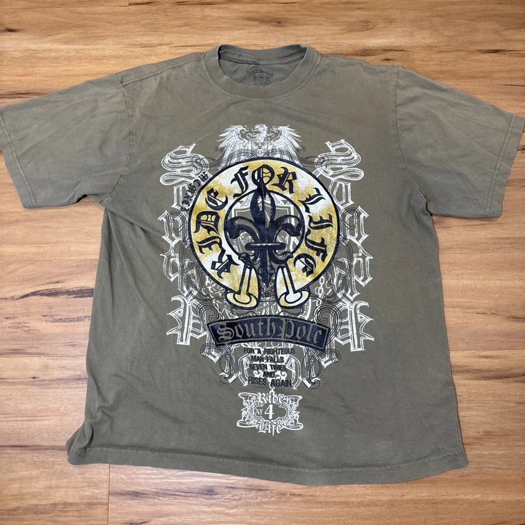 Vintage Y2k South Pole Graphic Men's Size L XL? Green - Adult & Kids T-Shirts, Sweatshirts & Hoodies apparel design preview 1