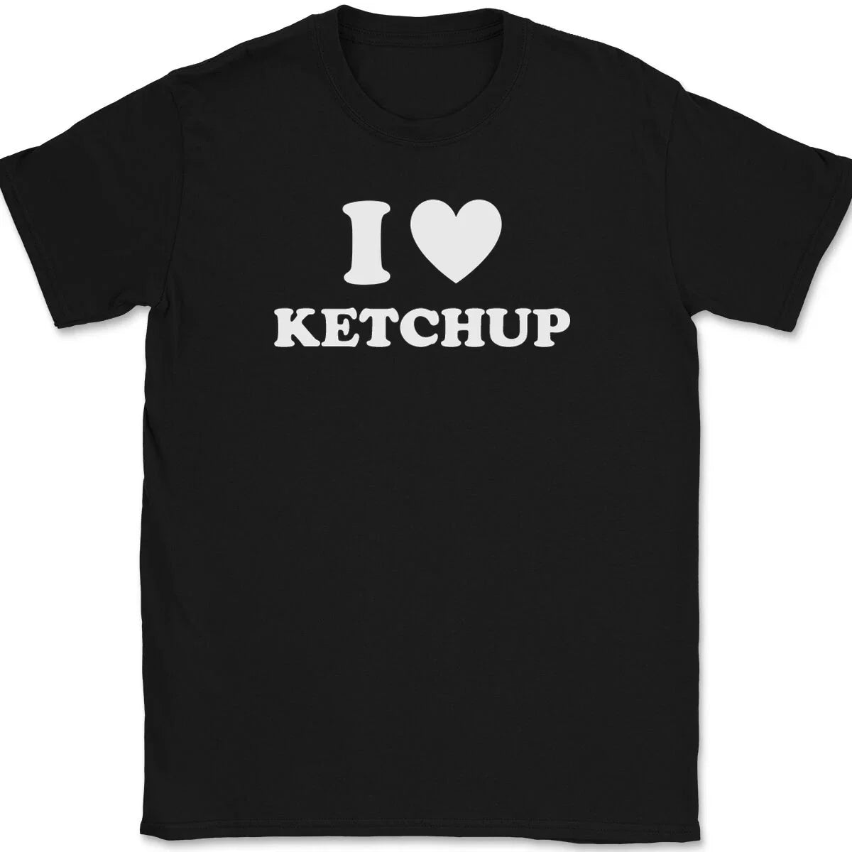 I Love Heart Ketchup Funny Food Novelty GIft - Adult & Kids T-Shirts, Sweatshirts & Hoodies apparel design preview 1