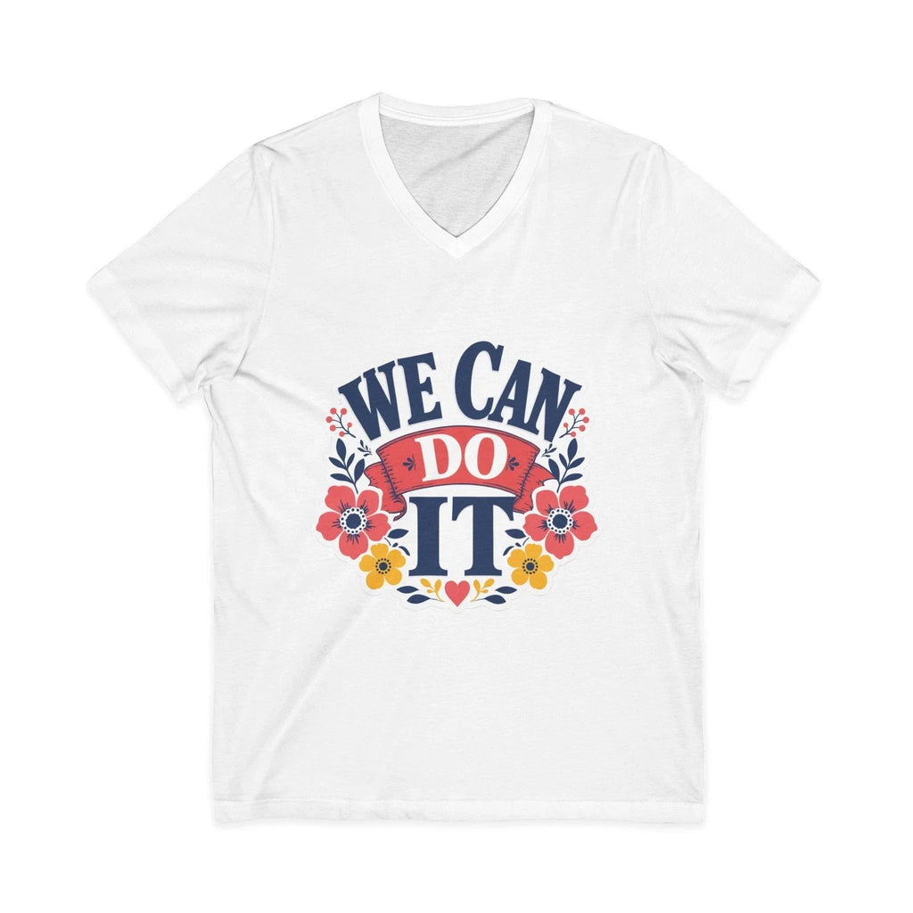 V-Neck Rosie Riveter We Can Do It Unisex Made in USA - Adult & Kids T-Shirts, Sweatshirts & Hoodies apparel design preview 1