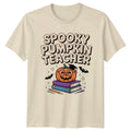 Spooky Pumpkin Teacher Halloween Gift For Him And Her - Adult & Kids T-Shirts, Sweatshirts & Hoodies apparel design preview 1