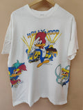 Vtg 1989 Woody Woodpecker Universal Studios Florida - Adult & Kids T-Shirts, Sweatshirts & Hoodies apparel design preview 1