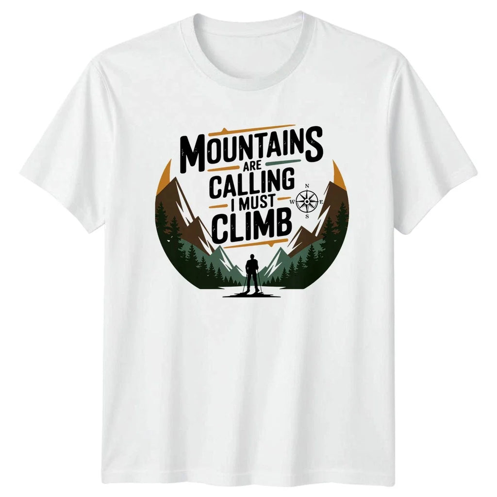 Mountains Are Calling I Must Hiking Climber Birthday - Adult & Kids T-Shirts, Sweatshirts & Hoodies apparel design preview 1
