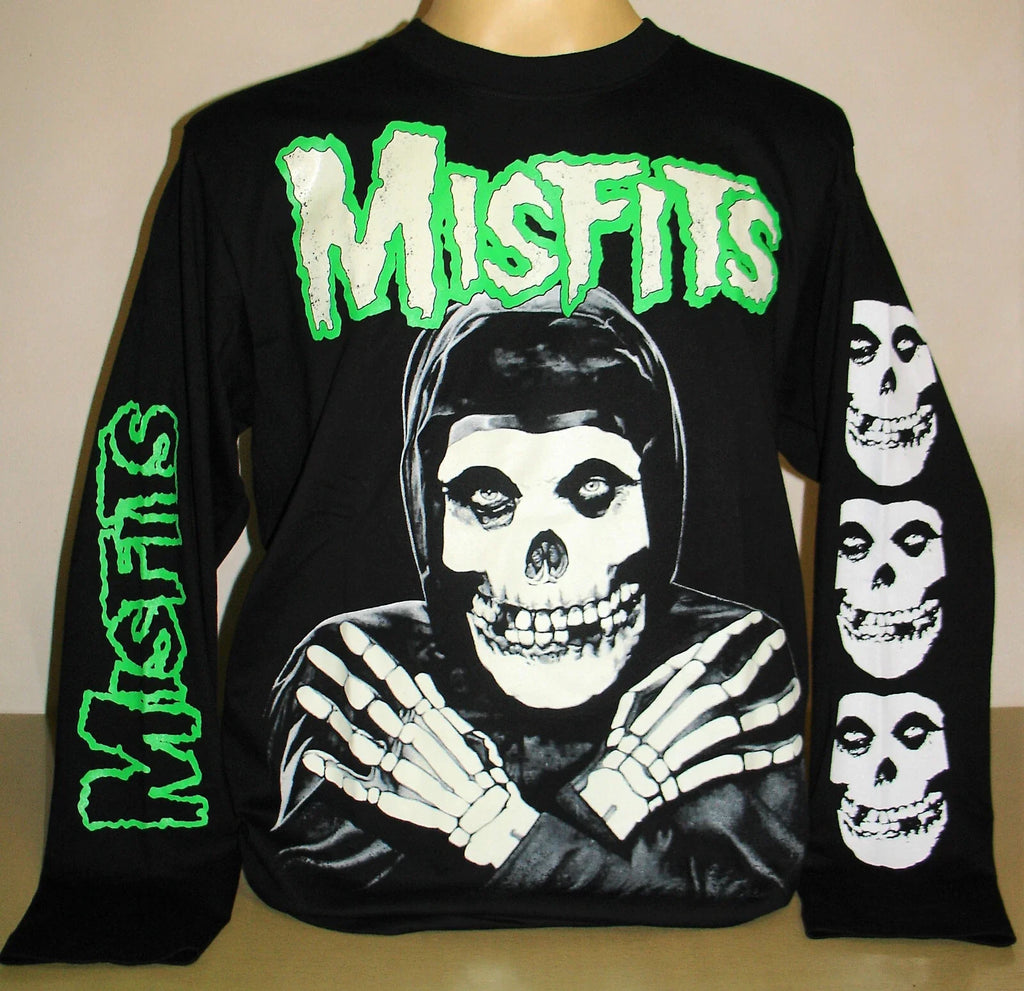Misfits Skull Logo Glow Punk Rock Band Size S M L XL - Adult & Kids T-Shirts, Sweatshirts & Hoodies apparel design preview 1