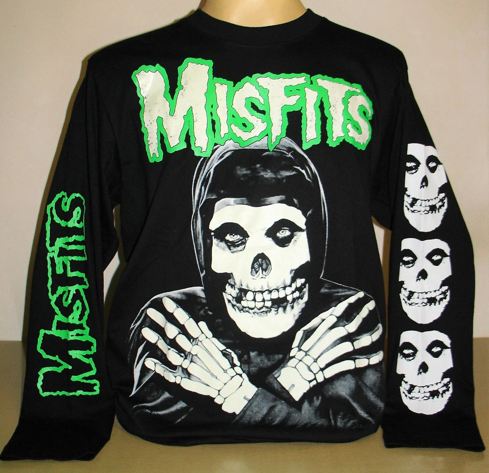 Misfits Skull Logo Glow Punk Rock Band Size S M L XL - Adult & Kids T-Shirts, Sweatshirts & Hoodies apparel design preview 1