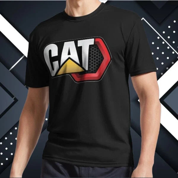 NEW! CAT Machine Logo Funny USA Size - Adult & Kids T-Shirts, Sweatshirts & Hoodies apparel design preview 1