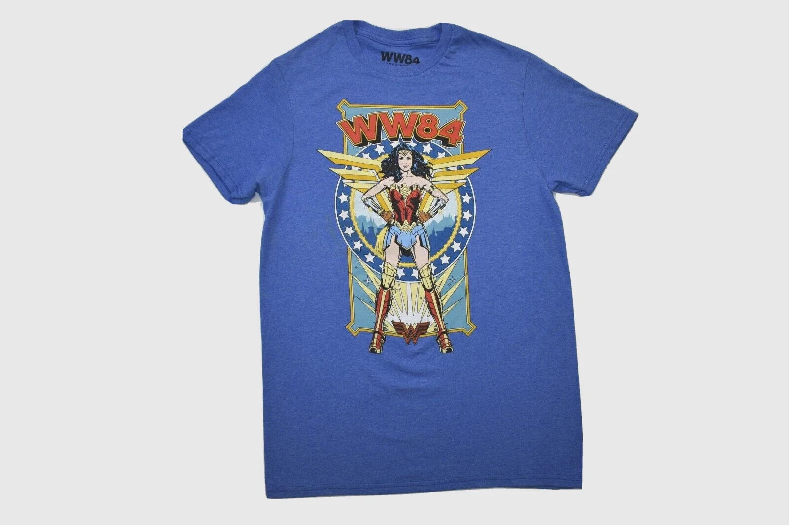 Wonder Woman Mens WW84 Cartoon Graphic Blue New S-2XL - Adult & Kids T-Shirts, Sweatshirts & Hoodies apparel design preview 1