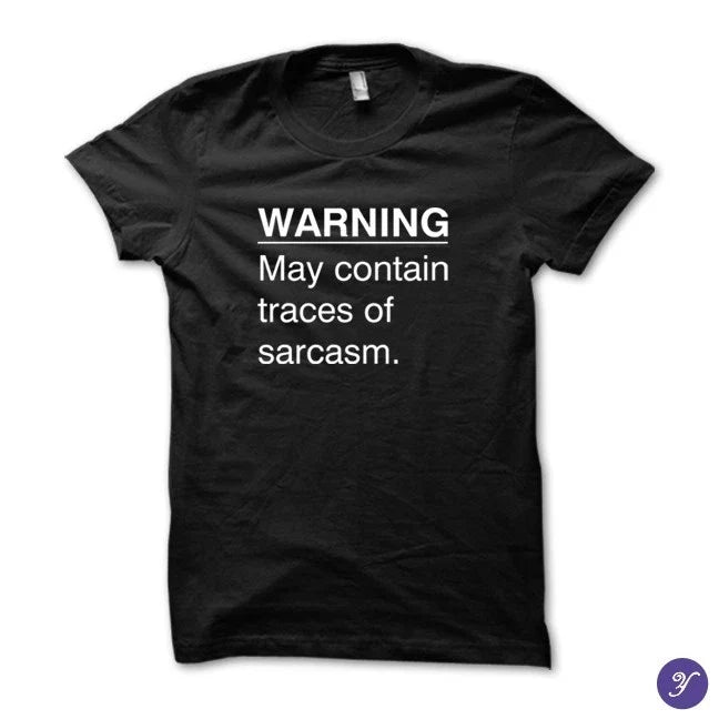 Sarcasm Warning funny, humor, - Adult & Kids T-Shirts, Sweatshirts & Hoodies apparel design preview 1
