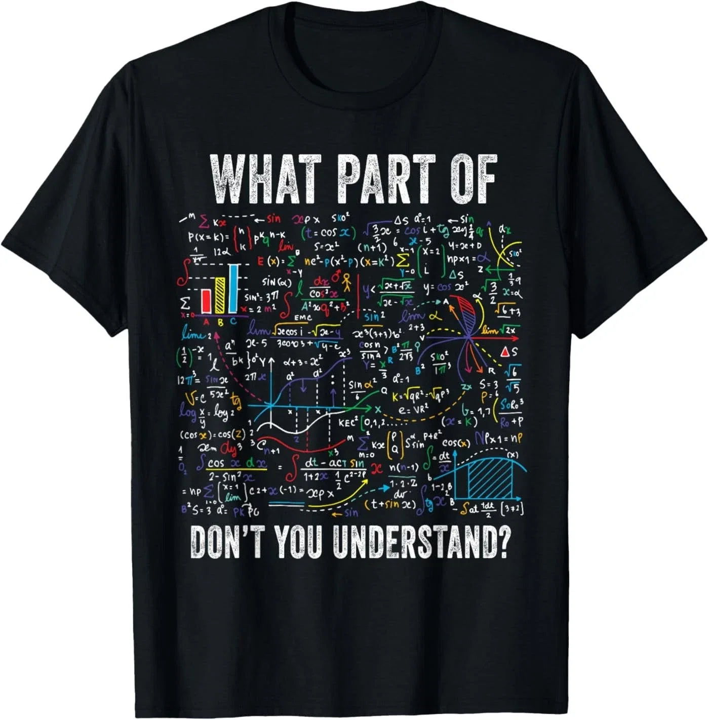 What Part of Don't You Understand Funny Math - Adult & Kids T-Shirts, Sweatshirts & Hoodies apparel design preview 1