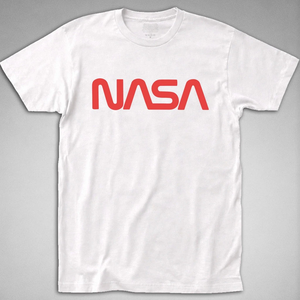 NASA LOGO retro worm 60s 70s 80s space camp rocket - Adult & Kids T-Shirts, Sweatshirts & Hoodies apparel design preview 1
