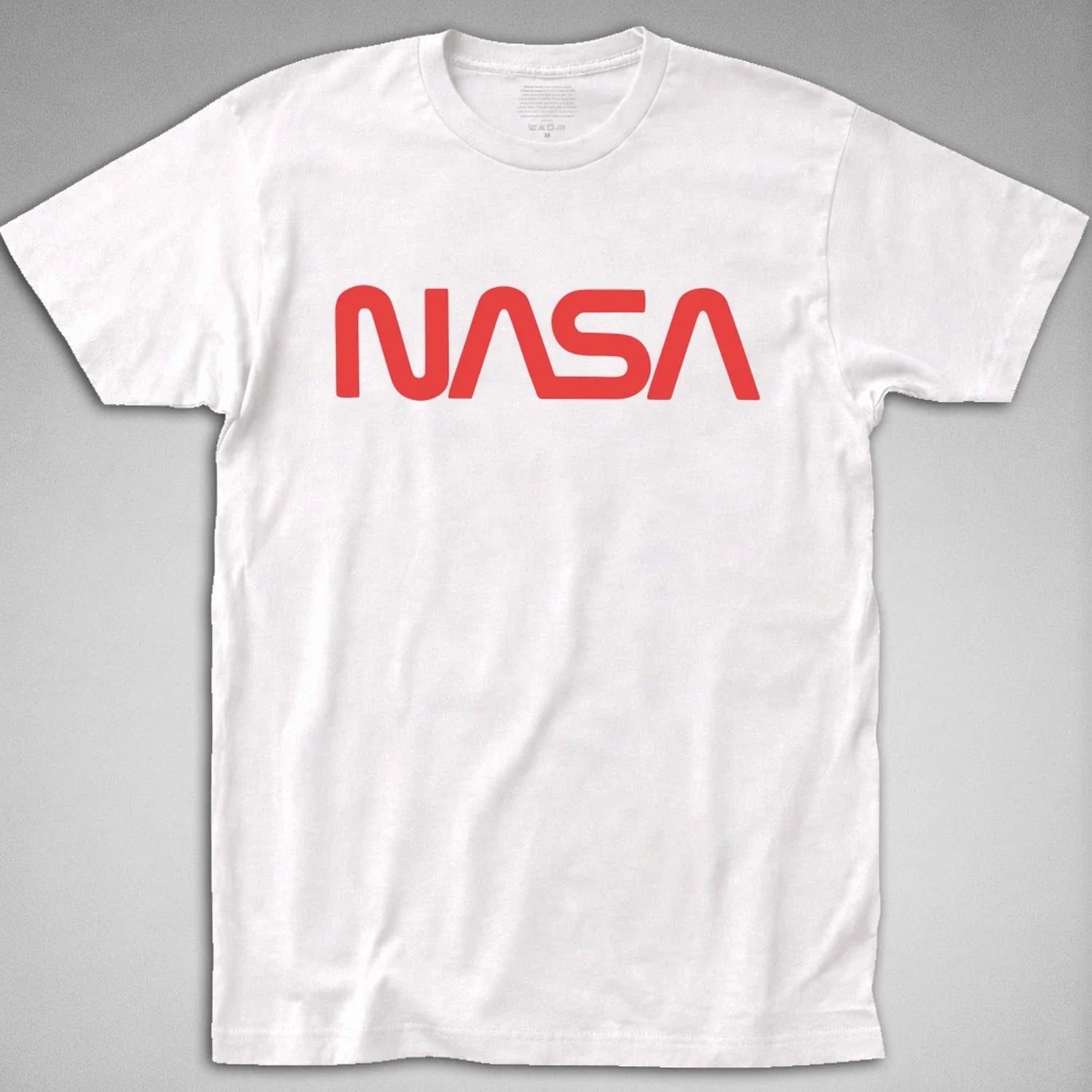 NASA LOGO retro worm 60s 70s 80s space camp rocket - Adult & Kids T-Shirts, Sweatshirts & Hoodies apparel design preview 1