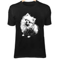 Pomeranian Dog Line Art Cute Fluffy Cartoon, Kawaii - Adult & Kids T-Shirts, Sweatshirts & Hoodies apparel design preview 1