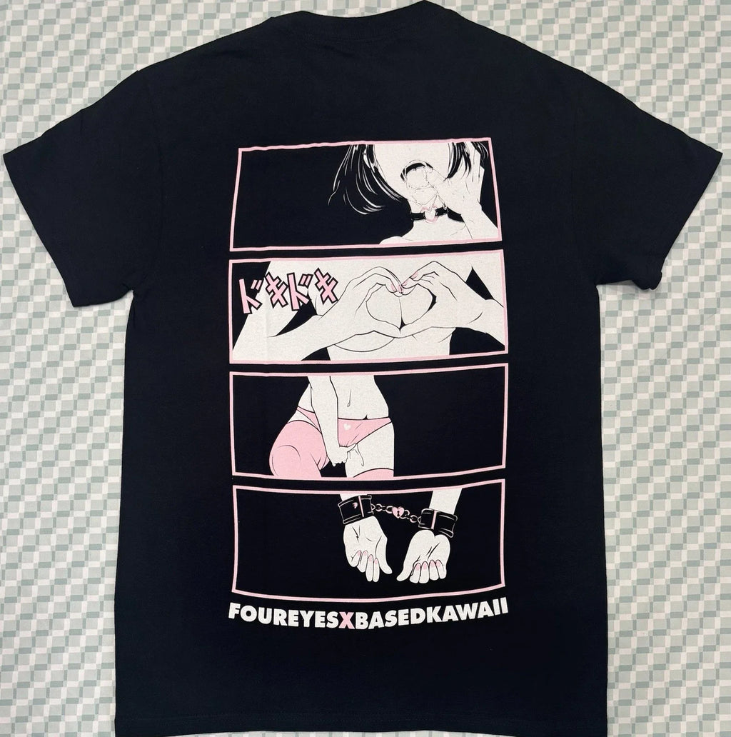 Foureyes x Based Kawaii black size S - Adult & Kids T-Shirts, Sweatshirts & Hoodies apparel design preview 1