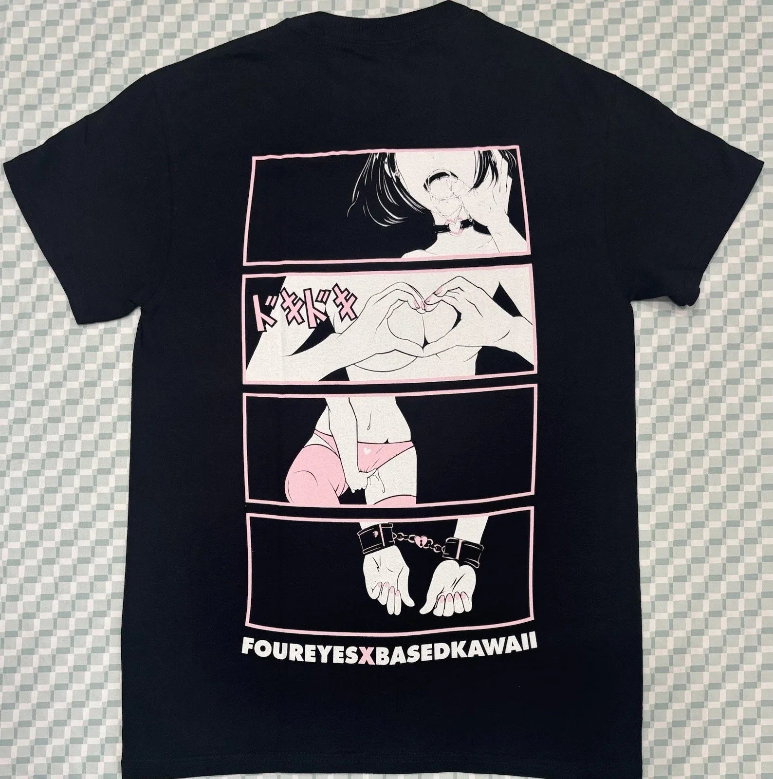 Foureyes x Based Kawaii black size S - Adult & Kids T-Shirts, Sweatshirts & Hoodies apparel design preview 1