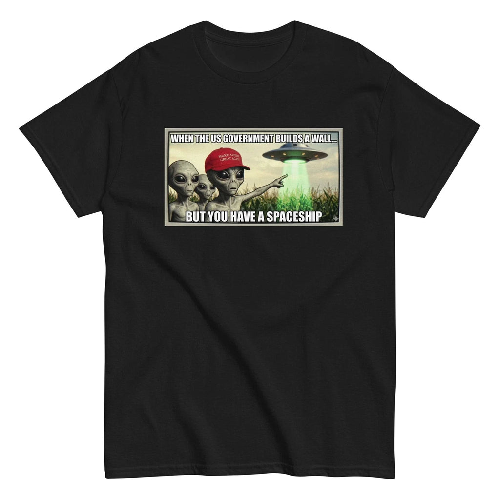 MAKE ALIENS GREAT AGAIN funny meme - Adult & Kids T-Shirts, Sweatshirts & Hoodies apparel design preview 1
