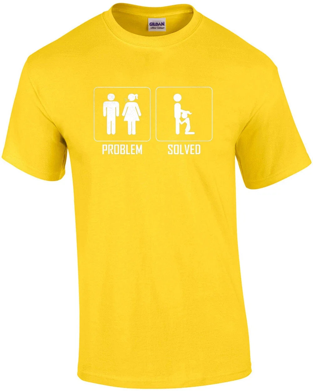 Problem Solved Offensive Sexual - Adult & Kids T-Shirts, Sweatshirts & Hoodies apparel design preview 1