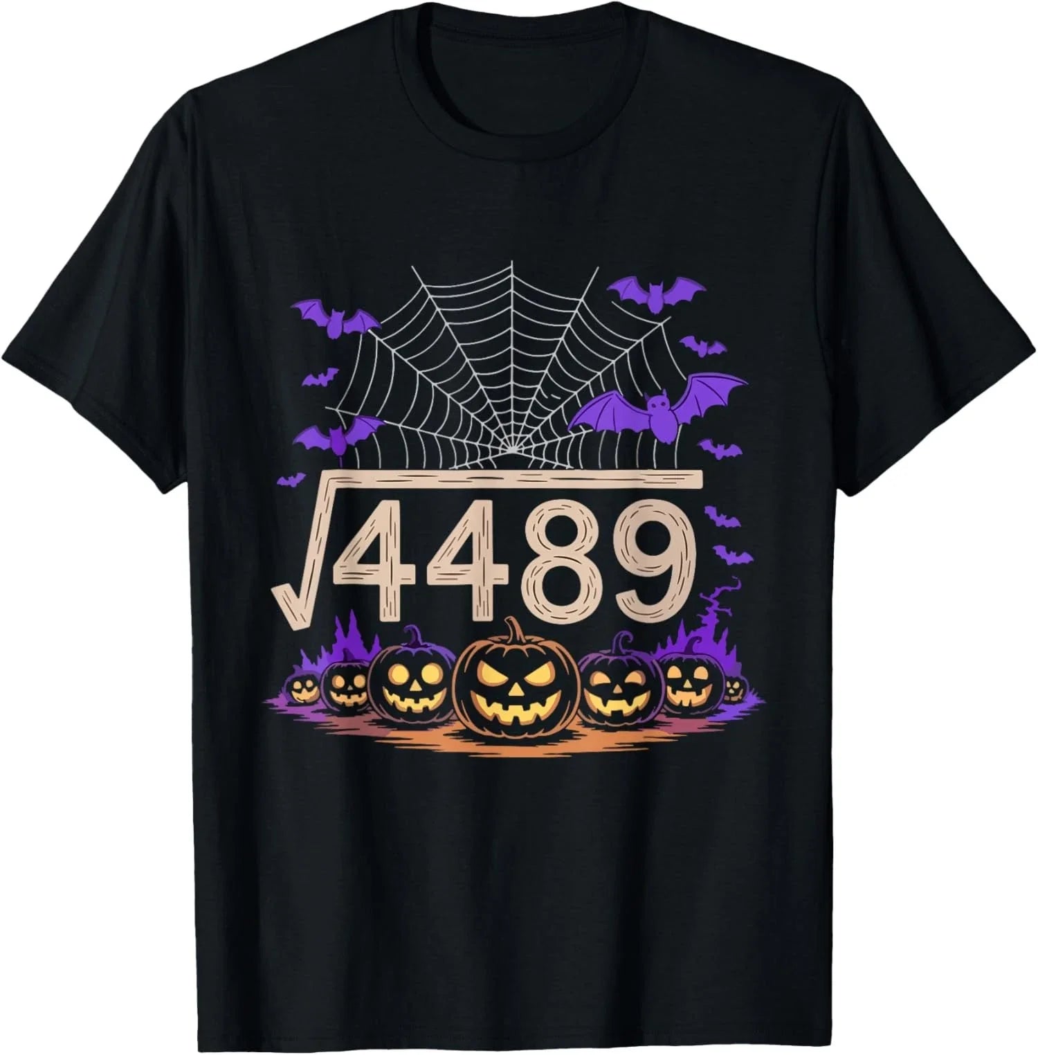 Funny 67 Meme Math Teacher Halloween Square Root - Adult & Kids T-Shirts, Sweatshirts & Hoodies apparel design preview 1